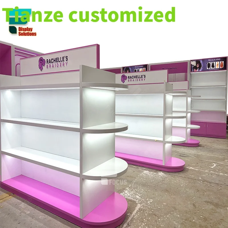 Customized-Factory Manufacturing 3D Design Service Shop Design Cosmetic Counter Display Perfumes Beauty Store Shelf