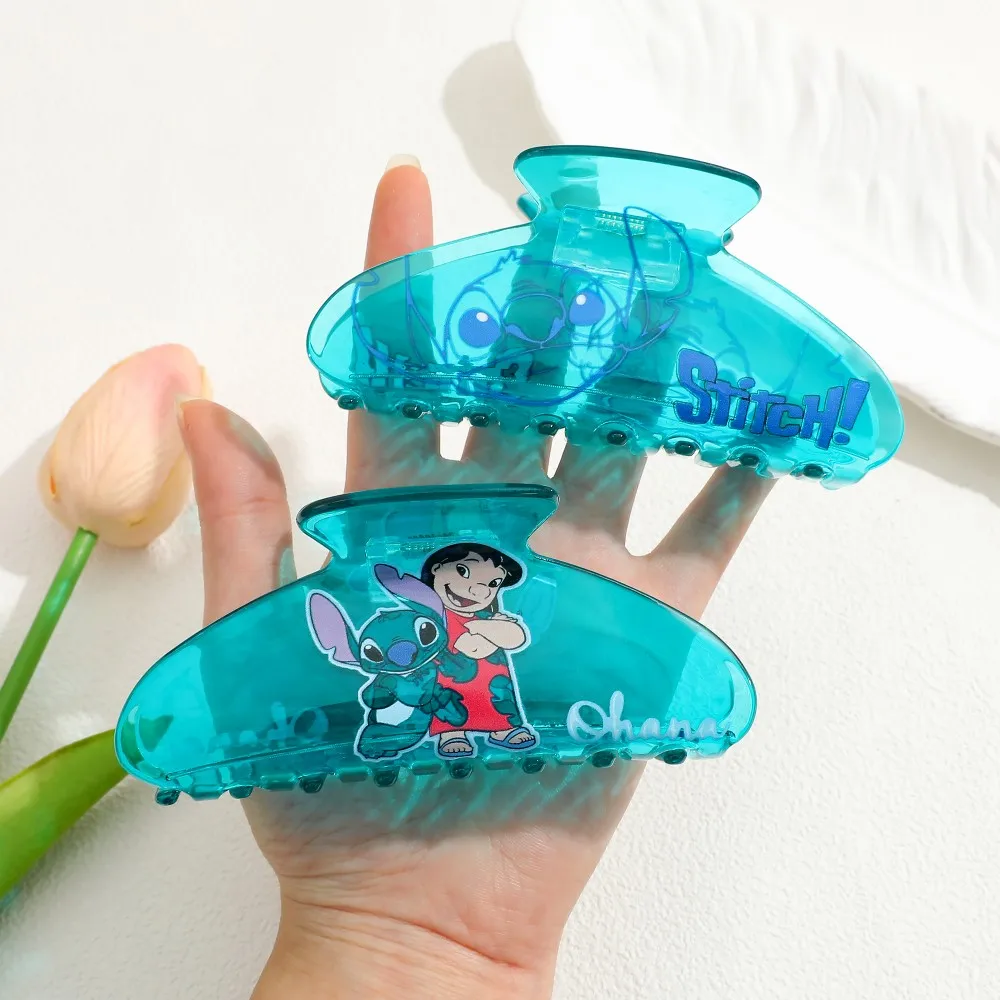 1 قطعة/3 قطعة مشبك شعر من سلسلة ديزني موضة يومية لطيفة وبسيطة باللون الأزرق الفاتح لتزيين تسريحات الشعر #5