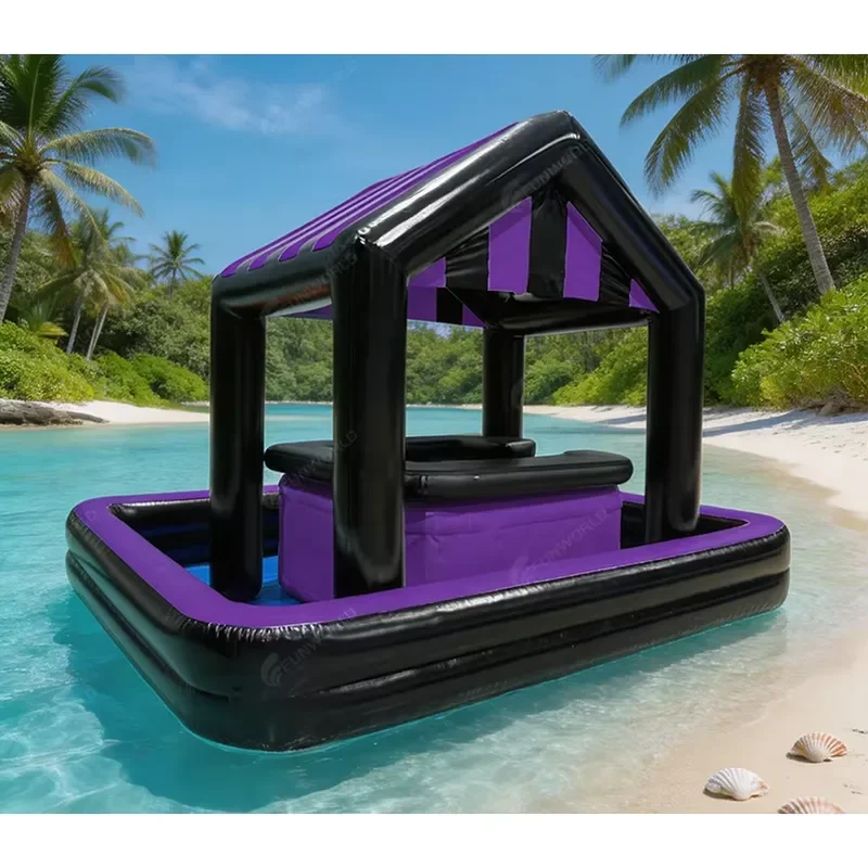 Commercial Backyard Large Superior Platform Party Floating Swimming Pub Inflatable Pool Bar for Adult