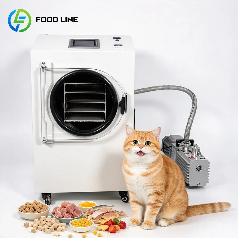Freeze Dryer for Pet Treats Commercial Vacuum Machine for Chicken Beef Liver Pumpkin and Banana Customized