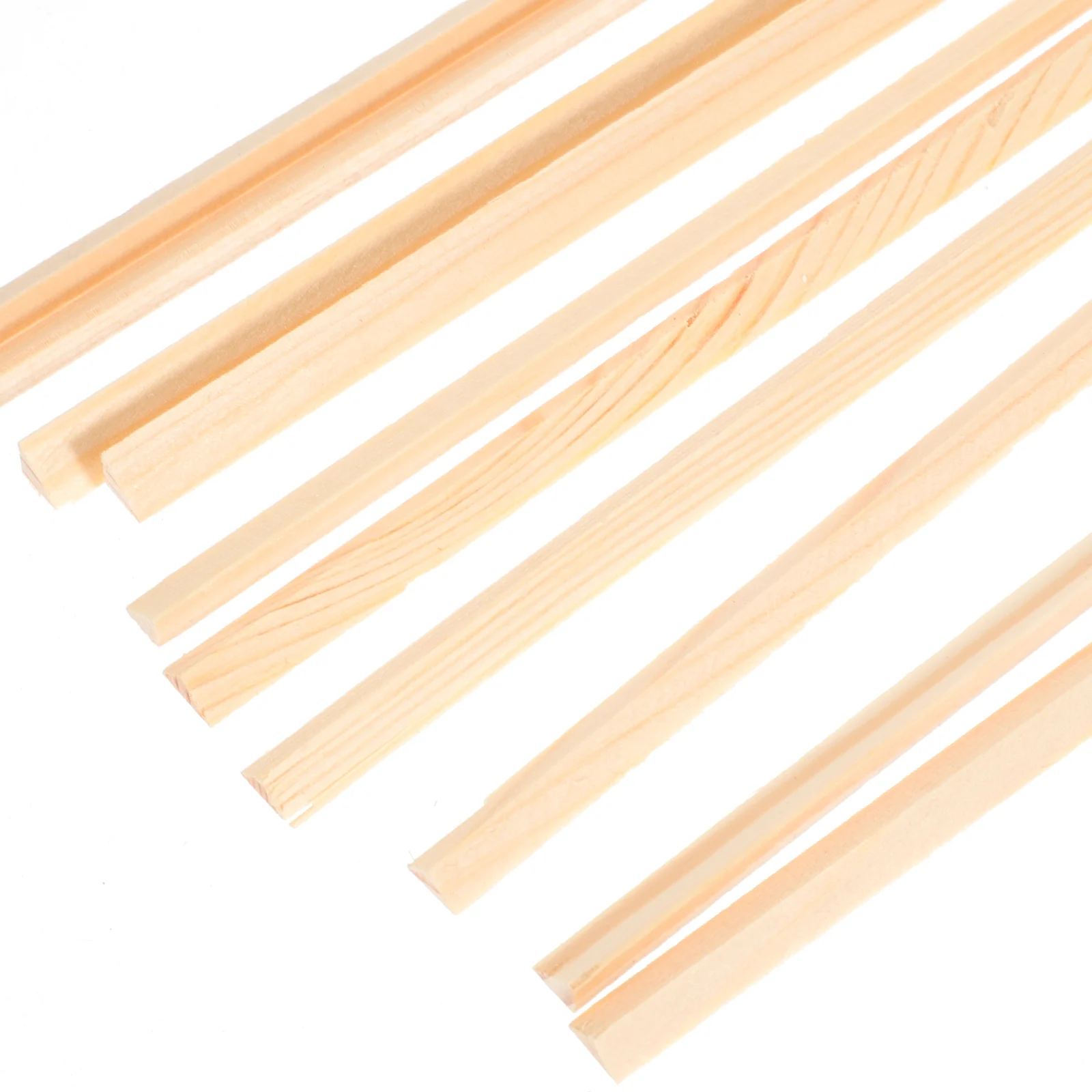 10 Pcs Triangular Wooden Strip Beading for Laminate Flooring Screen Window Area Rugs Fireplace