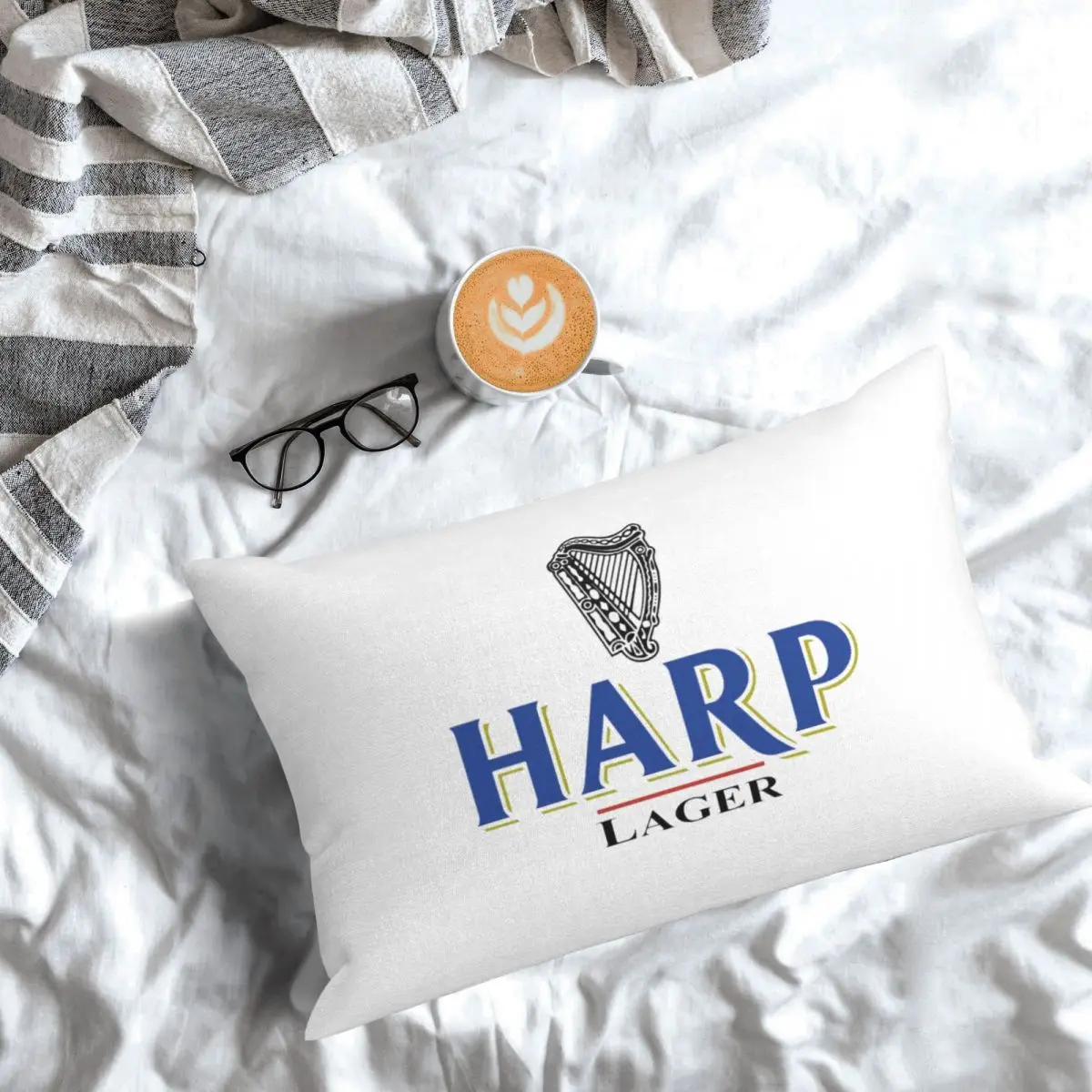 Capa de almofada retangular Harp By Guins, decoração para quarto, cama, conforto doméstico, almofada decorativa