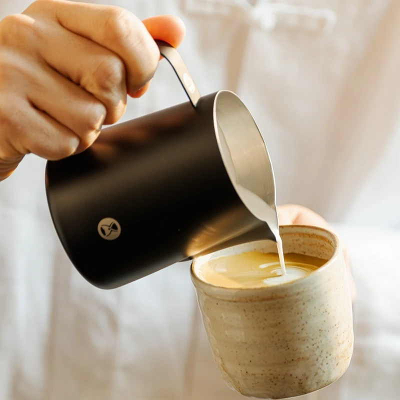 Timemore Co Branded Dharma Latte Art Pitcher 304 Stainless Steel Sharp Spout Coffee Milk Frothing Jug For Barista view 4