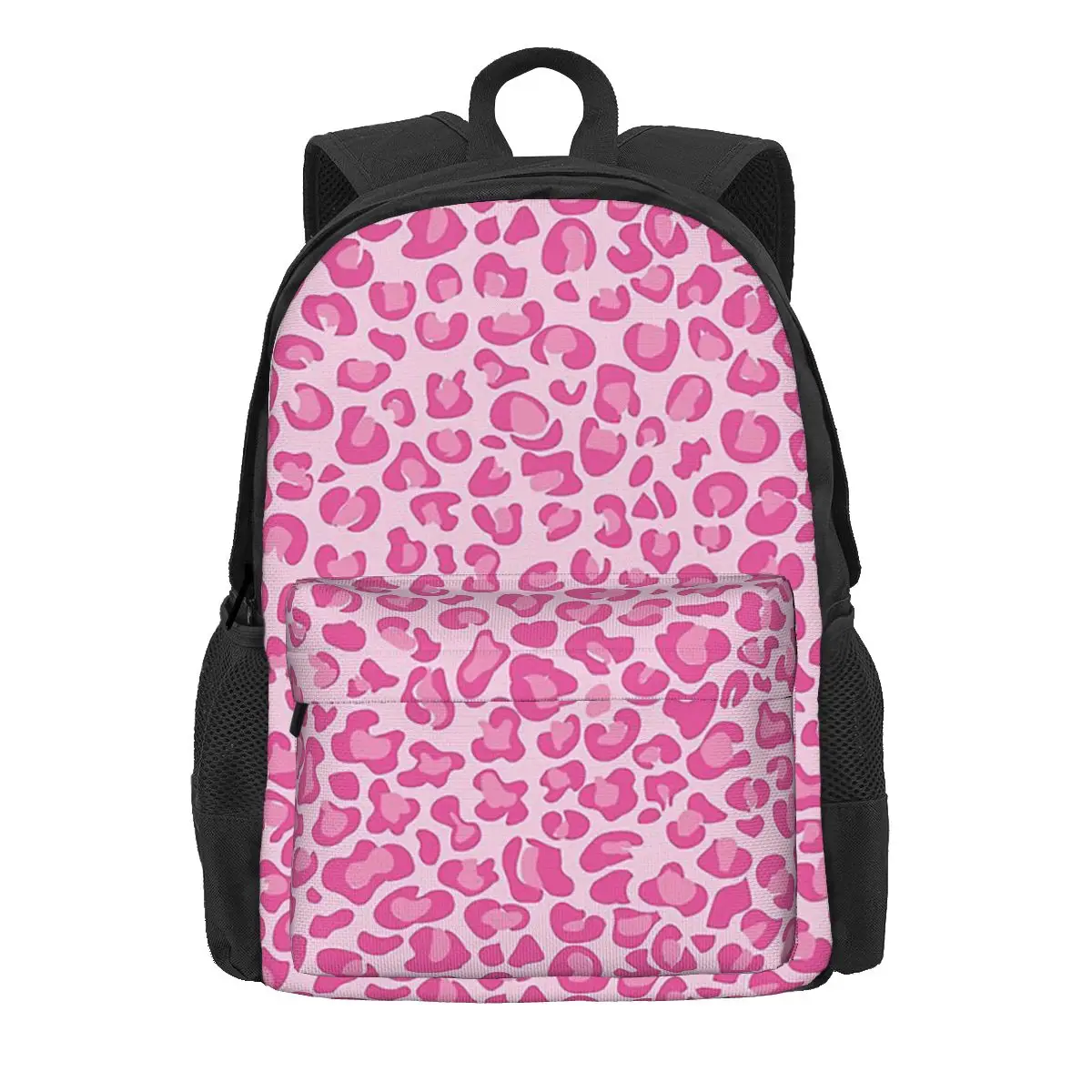 Pink Leopard Print Backpacks Boys Girls Bookbag Children School Bags Cartoon Kids Rucksack Travel Rucksack Shoulder Bag