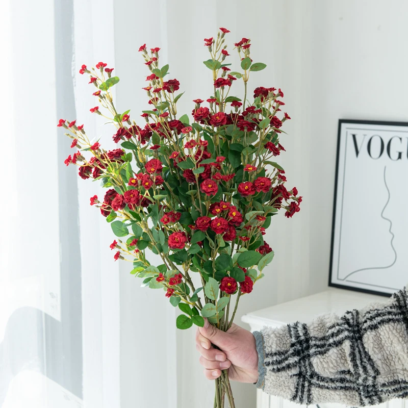 10 Stück Künstliche Blumen, Langer Stiel, Gänseblümchen-Bouquet, Heimdekoration, Tisch-, Hof-, Garten-DIY-Geschenk, Hochzeits-Brautstrauß-Zubehör – Detail 1