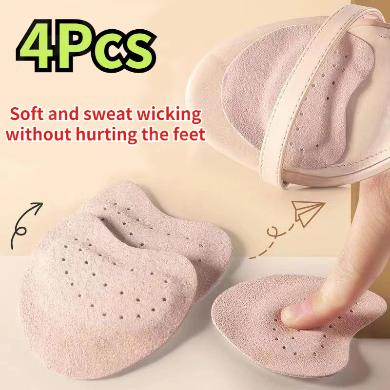 2Pair Ladies Sandal Forefoot Cushion High Heel NonSlip FootCare Insole Self Adhesive Stickers ShoeCushion Heel Inserts for Women