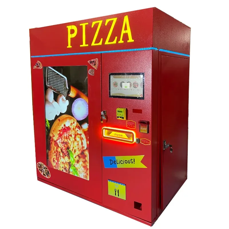 Customized New 2023 Pizza Vending Machine With Baking System And Heating System Ready To Bake Pizza Mate Pre-made Pizza Big Sto