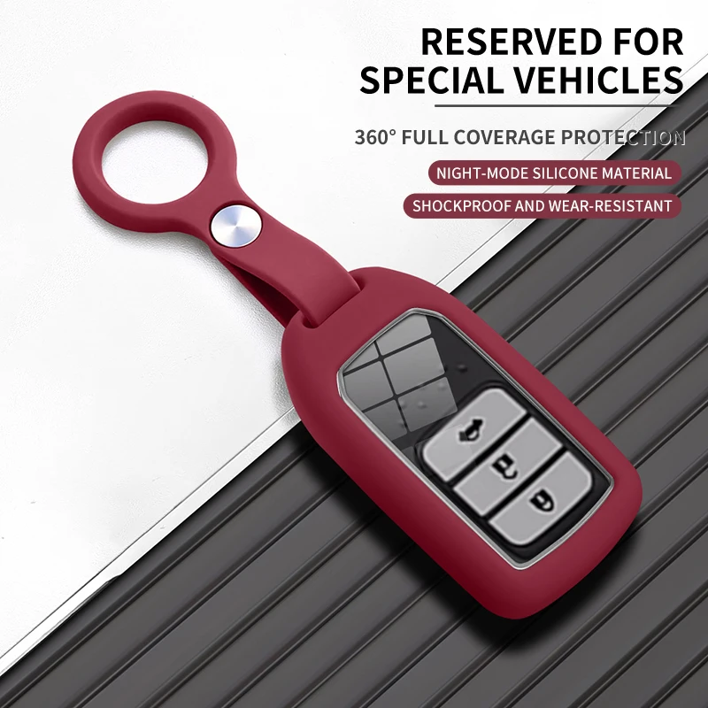 

Liquid Silicone Rubber Car Smart Key Case Cover For Accord HR-V CR-V CRV MK10 Spirior Civic Pilot Fit City Freed Jade Fit Crider