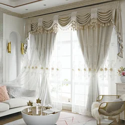 Cortinas modernas europeias francesas de luxo para sala de estar, quarto, tecido de tule bordado, fio integrado, blackout, menina, personalizado