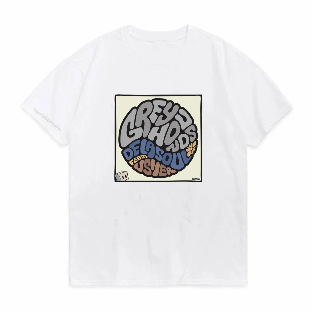 De La Soul Fashion Anime T-shirts Pop Y2k Printed Graphic Tshirt Harajuku Casual Men women Tee-shirt Cute Cartoon T-shirt