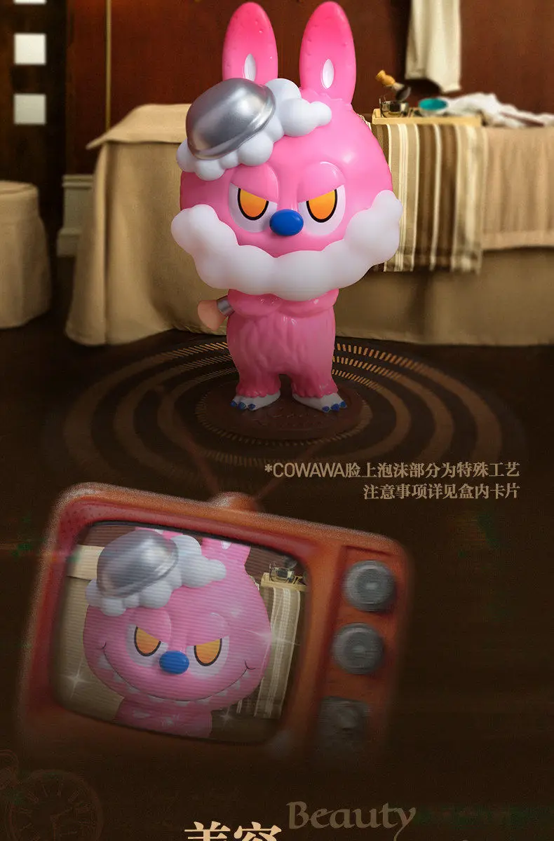 Original POPMART Labubu Retro Friseursalon Blind Box Actionfigur Sammlerstück Schreibtischdekoration Auto-Ornament Geburtstagsüberraschungsgeschenk – Detail 19