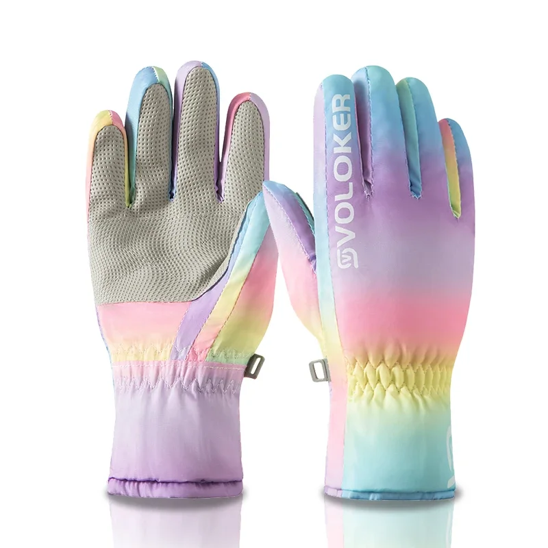 

winter gloves warm windproof kids snow ski new warm ski gloves winter children's universal riding gloves