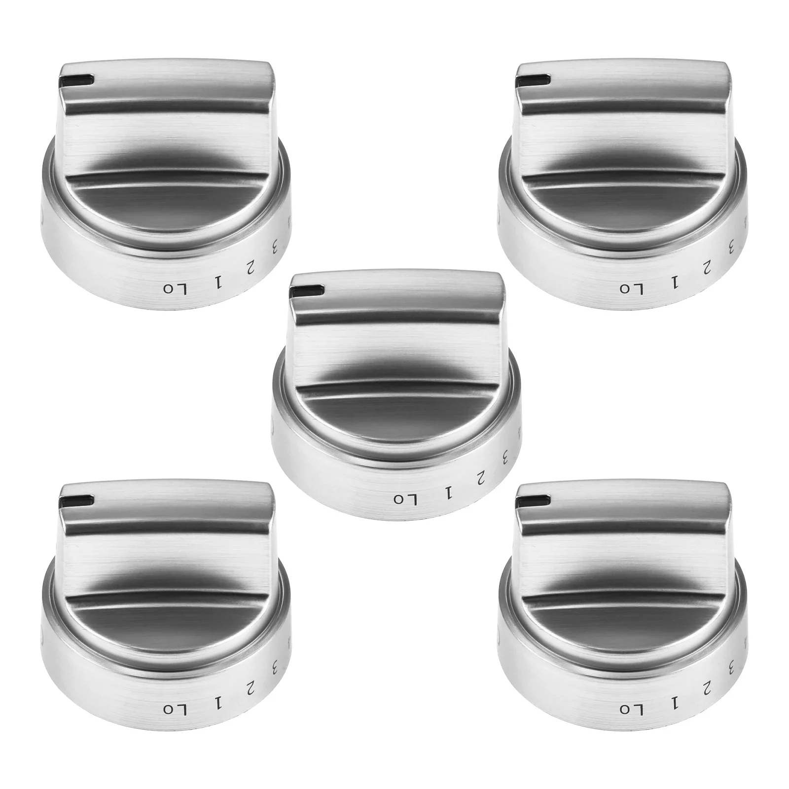 5pcs Replace WB03X24818 Range Stove Knobs Heavy Duty Burner fit PS11729081 AP5989029 4363588 WB03X24818 for GE Gas PS11729081