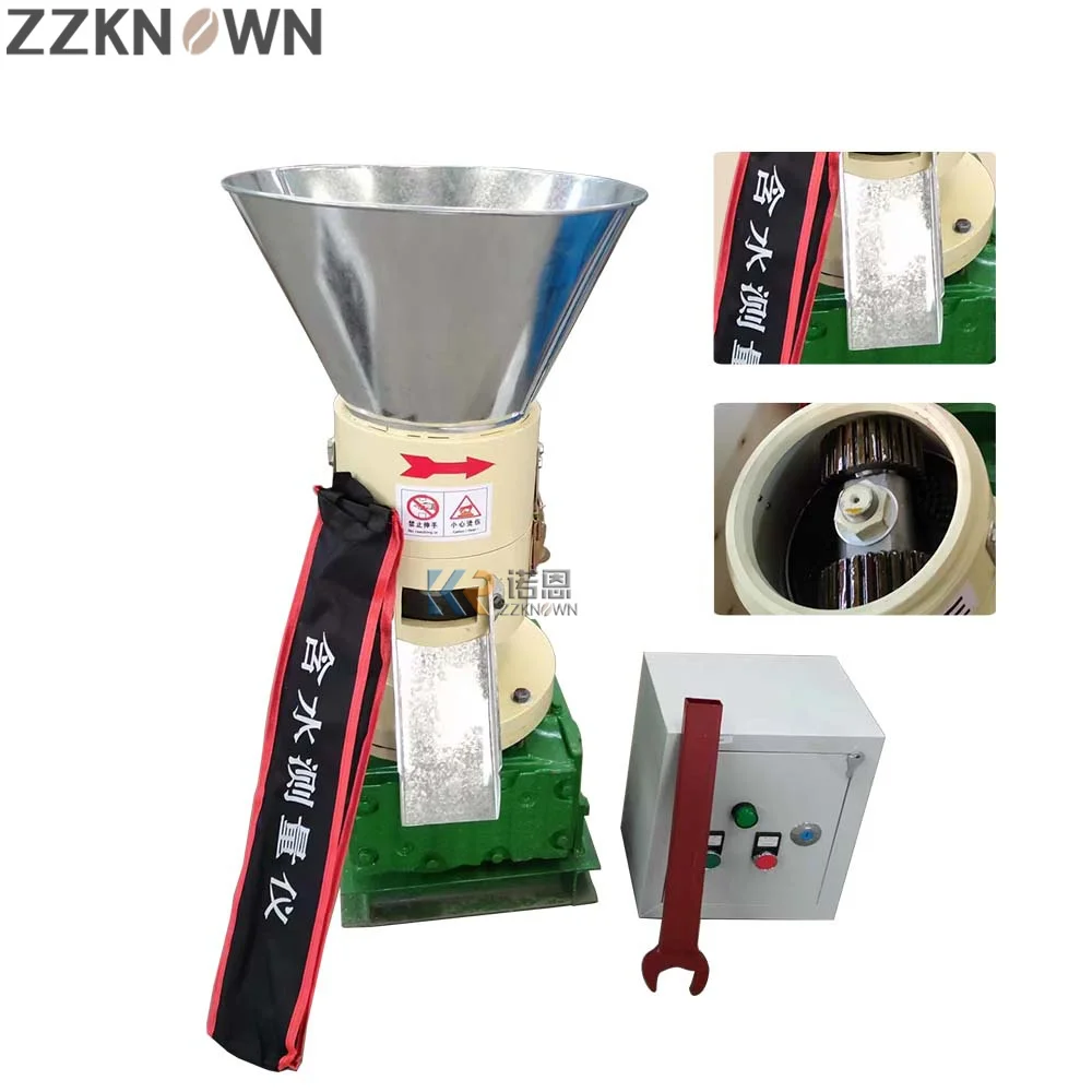 15KW Electric Heater Wood Pellet Mill Making Machine Granulator Granulator Biomass Pine Wood Pellet Produce Machine