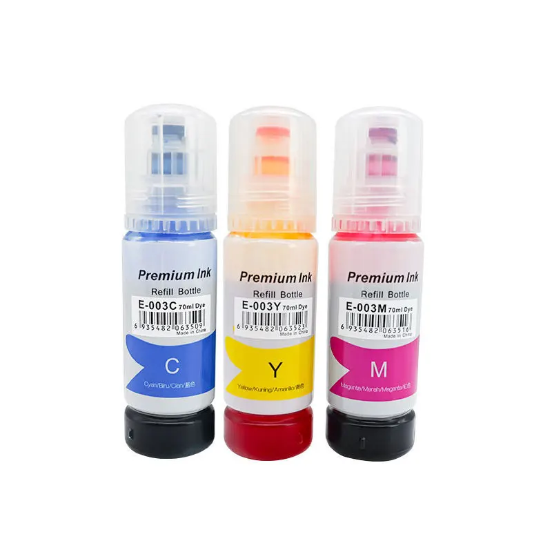 003 Premium Refill Ink for Epson 003 Ecotank L3150 L3151 L3152 L3156 L3200 L3210 L3211 L3215 L3216 L3250 Printer