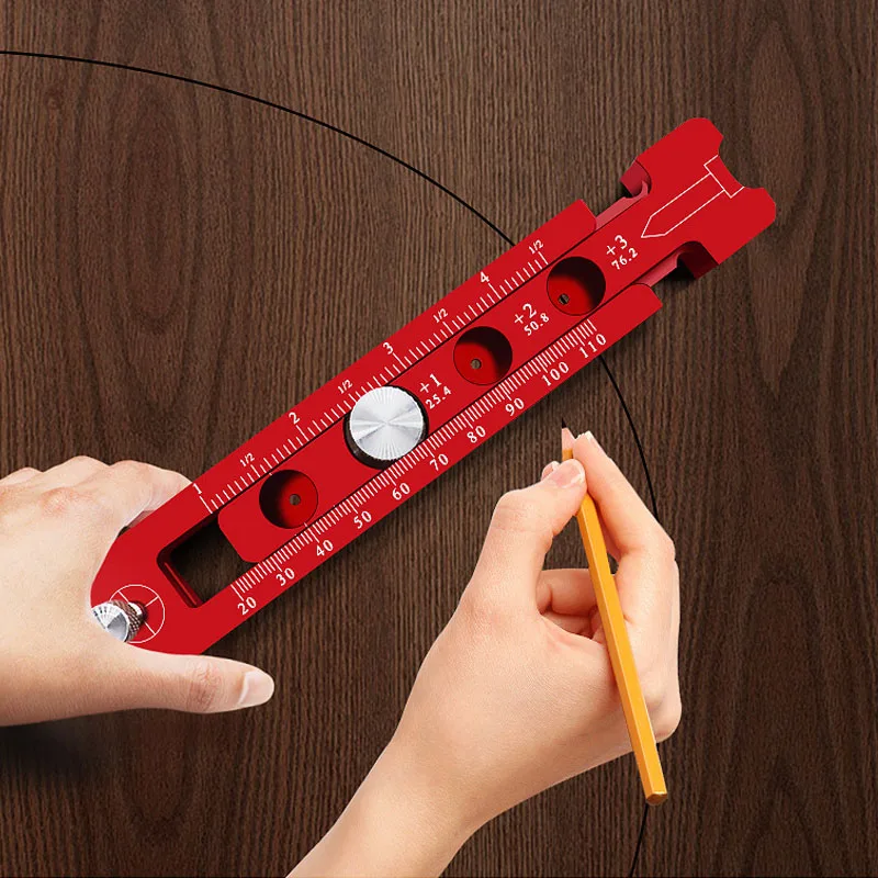 Woodworking Drawing Compass Circular Drawing Tool Adjustable Measurement Tool Woodworking Scribe Gauges Industrial Drawing Tool