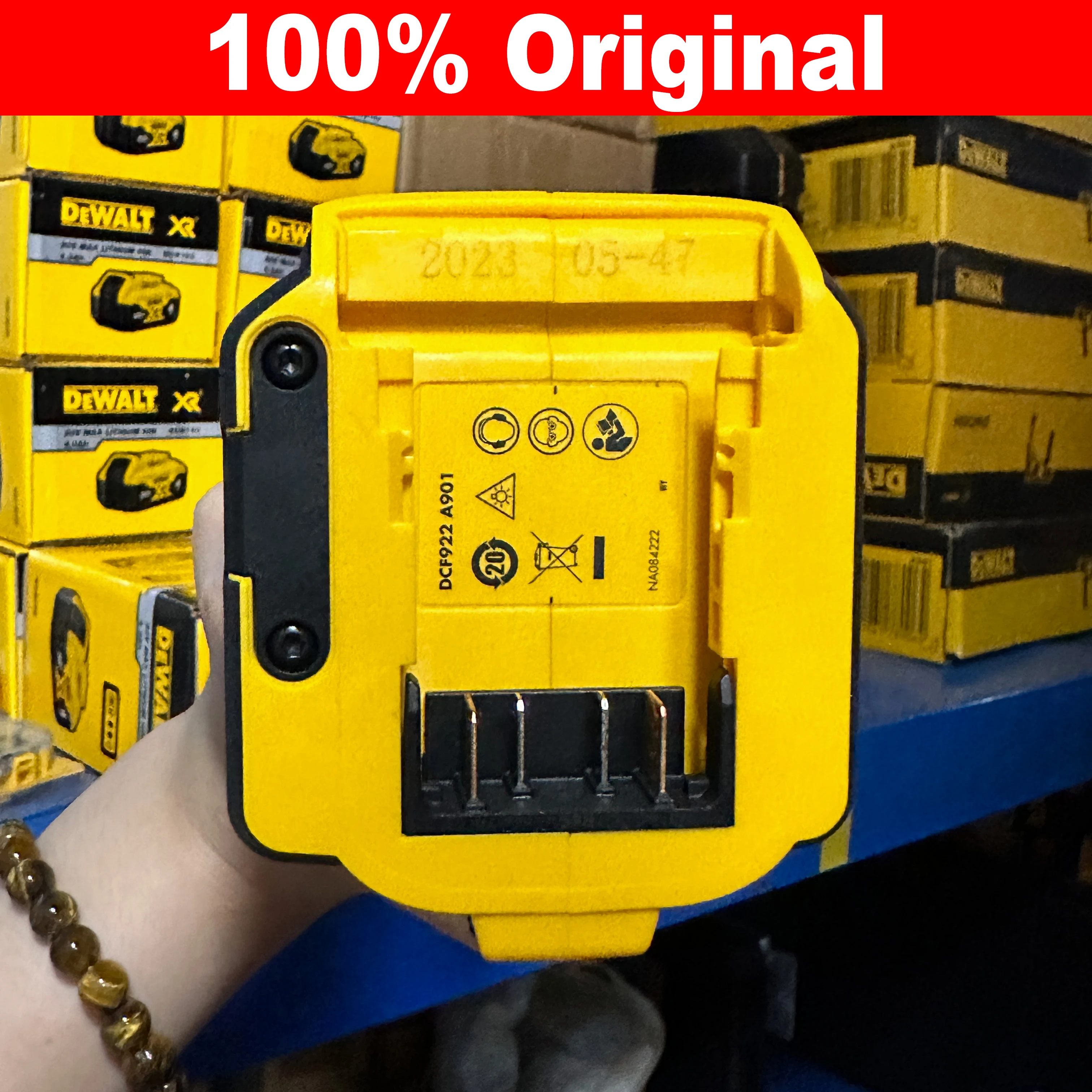 Imagem -04 - Dewalt-chave de Impacto sem Escova Chave de Impacto sem Fio Dcf922 High Torque Detent Pin 20v Pol 630 nm