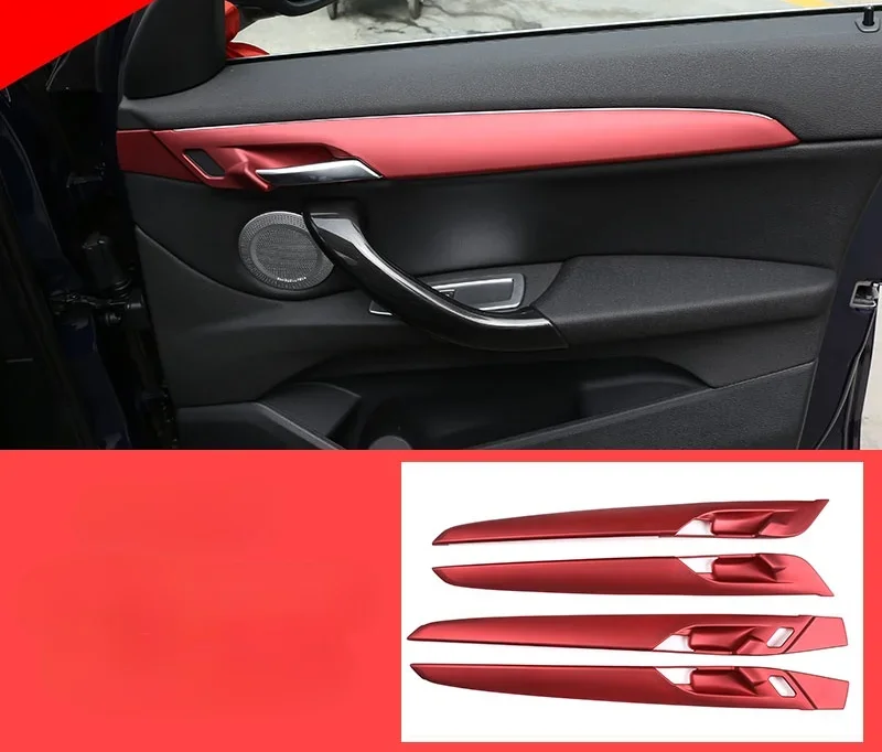 

4 Style ABS Car Interior Door Panel Cover Trim For BMW X1 X2 F47 F48 2016-2021 Accessories 4pcs