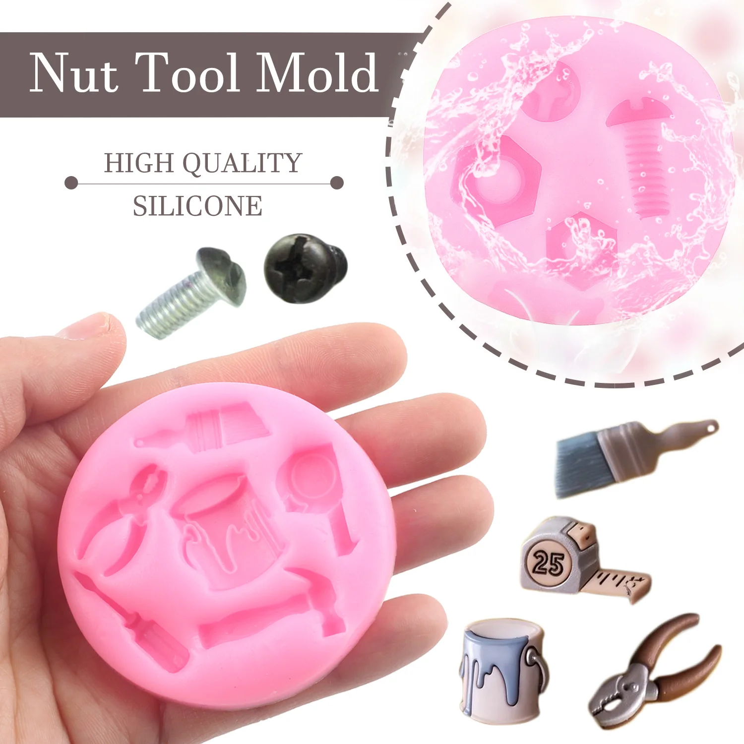 Hand Tools Silicone Mold Construction Tools Fondant Molds Cake Decorating Tools Chocolate Gumpaste Mould Candy Resin Clay Moulds