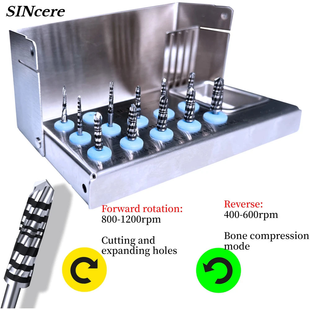 

Dental Internal Lifting Bone Density Drill Forward Rotation Arch Expansion Reverse Rotation Bone Compression Dental Implant Tool