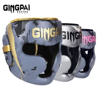 Casco de boxeo para adultos y niños MMA Sanda Muay Thai Taekwondo casco de absorción de impacto de cobertura completa equipo de protección de entrenamiento