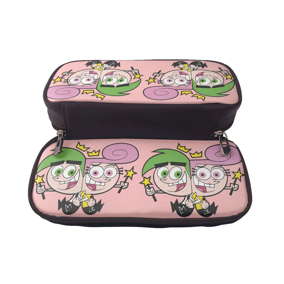 Estuche de cuero para lápices de Fairly Oddparents Cosmo, caja para lápices para niños y niñas, bolsa para lápices, suministros de papelería, bolsa para guardar bolígrafos