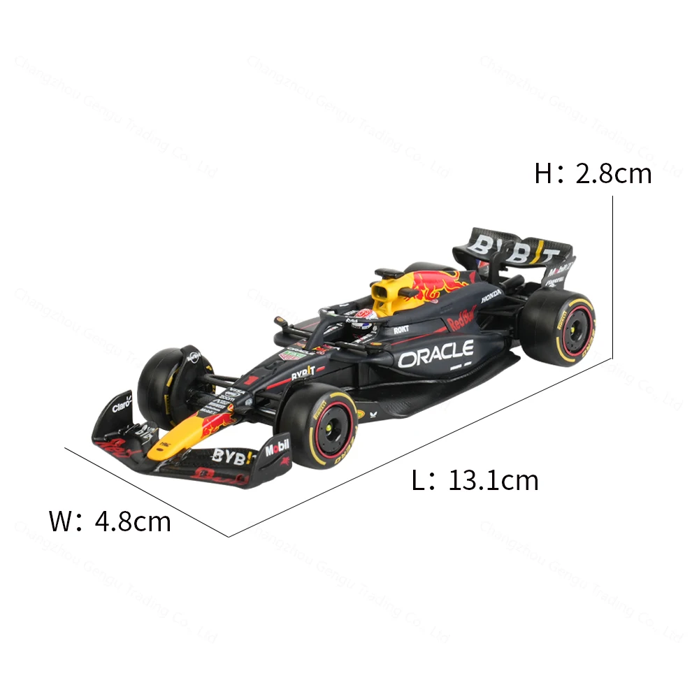 Bburago 1:43 2024 Redbull RB20 F1 Formula Car Die Cast Vehicles Collectible Model Racing Toys Acrylic Box