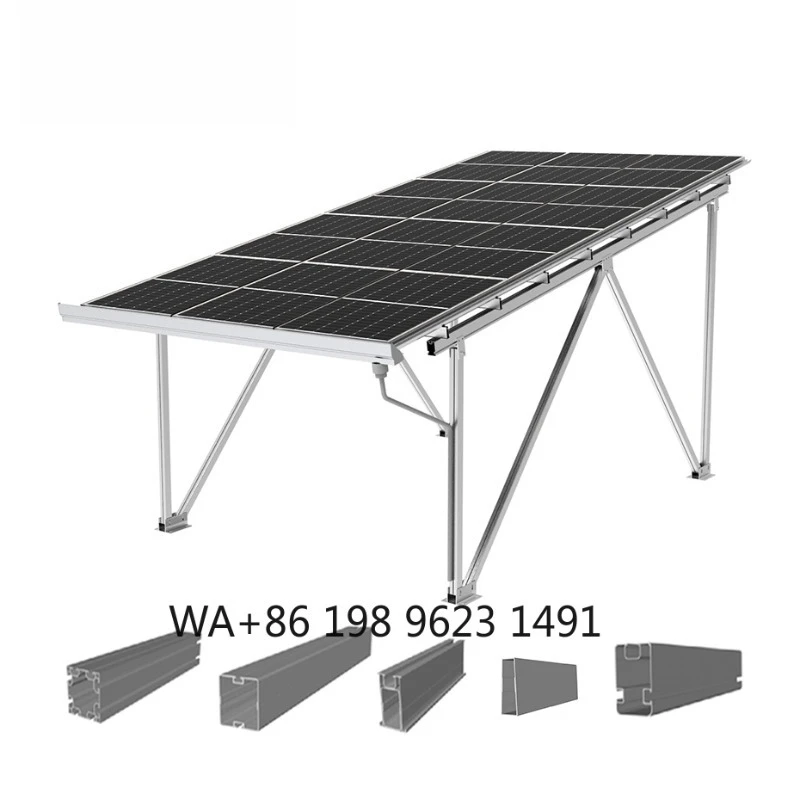 Solar Carport with EV Charger Ground-Mounted Solar Parking PV Carport System