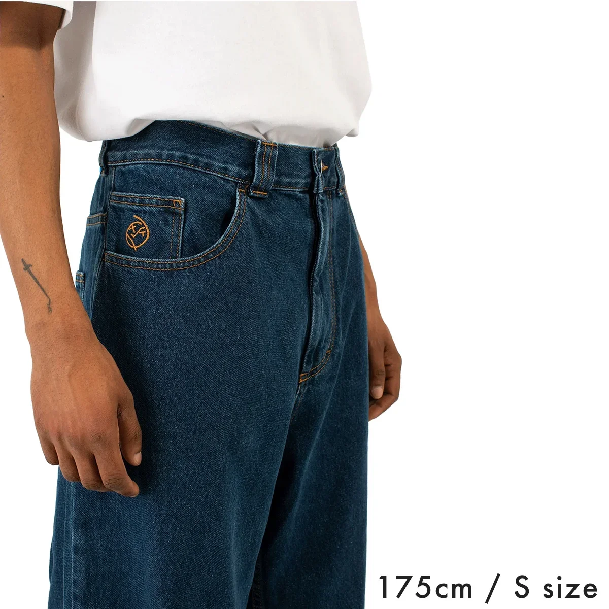 Pantalones de Skateboard Y2K para hombre, Jeans holgados de cintura alta, bordado gráfico gótico, Retro, Hip Hop, Harajuku, chico grande