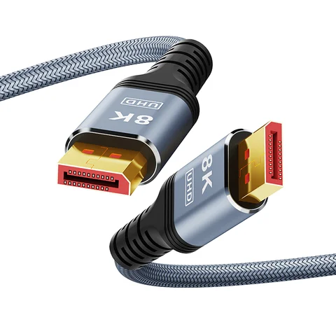 Vothoon Displayport 1.4 Cable 8K 60Hz Mini DP to DP Cable 4K Ultra HD Video Audio Cable for Laptop TV Xbox Projector Monitor