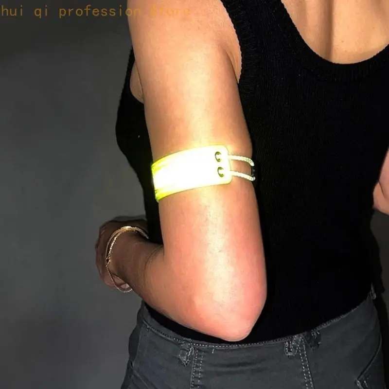 Stable PVC Reflective Straps For Motorcycle Enthusiasts Leg Arm Safety Accessories H8WE