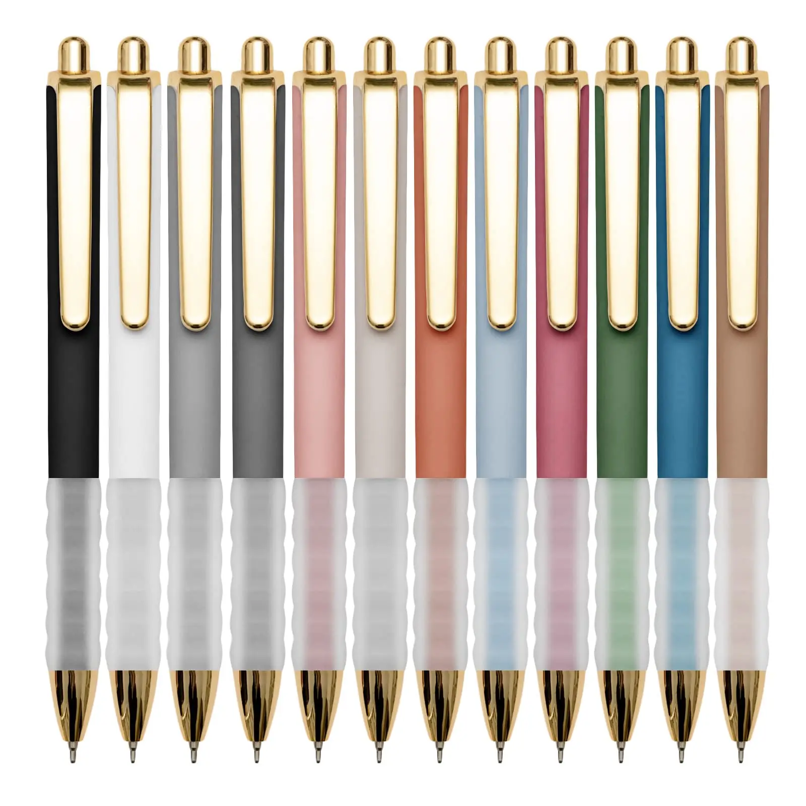 

1pc 1.0mm Ballpoint Pens Black Medium Point 1mm Pen with Super Soft Grip Ball Point Pen for Men Women Retractable Pens