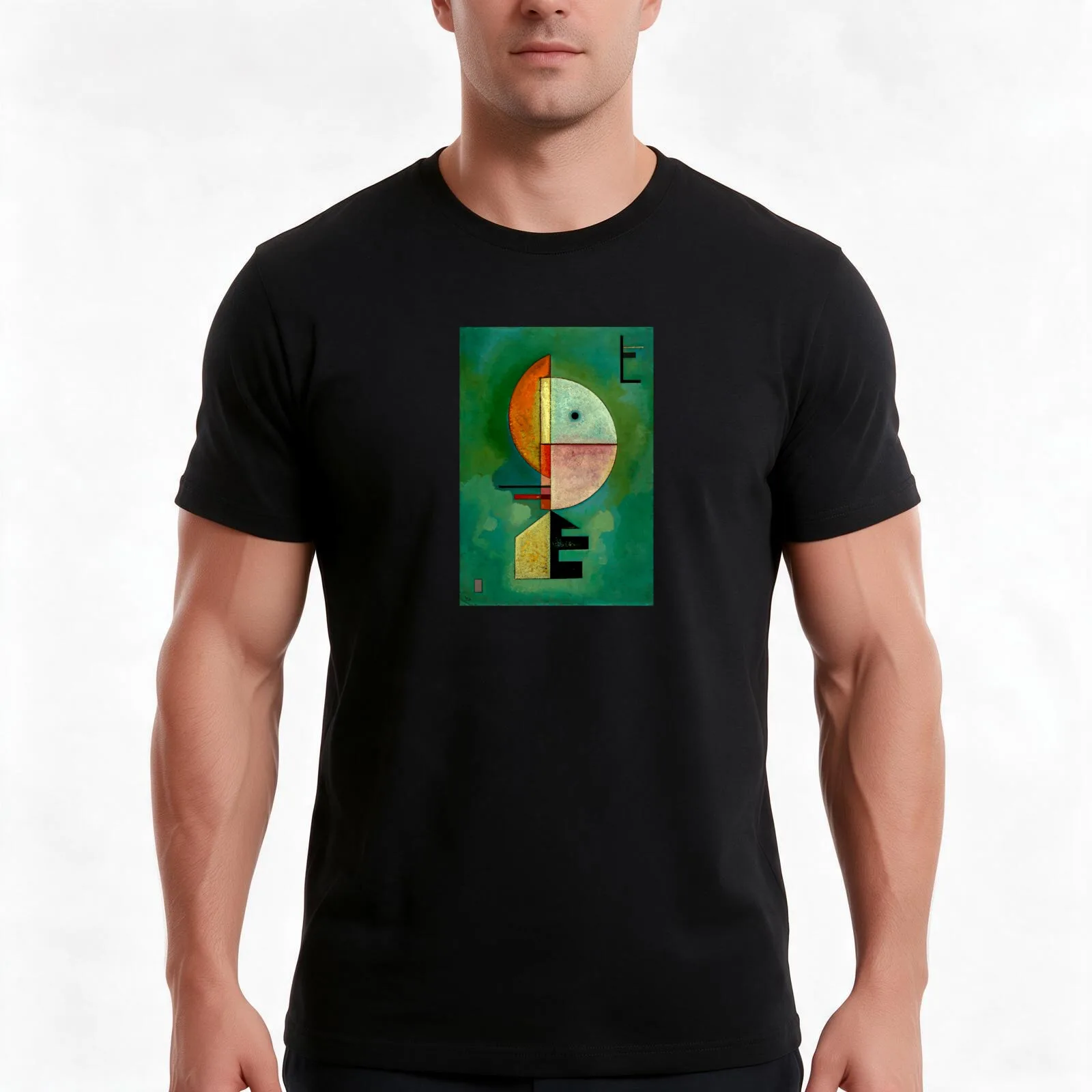 Upward Kandinsky Interesting Facts Wassily Kandinsky Paintings T-Shirt, Summer Casual Cotton Tee, Oversized Streetwear Tops