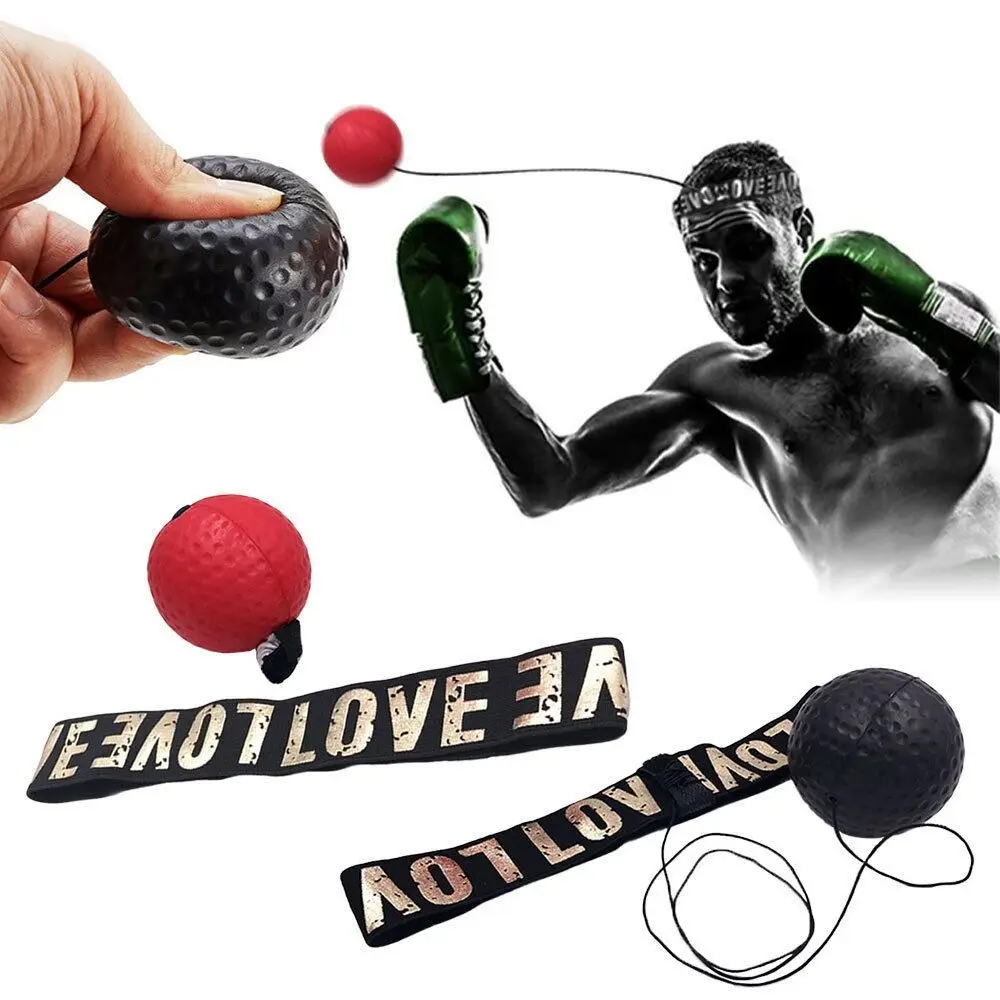 Speed Training Quick Response Accessories Fight Boxeo Ball Boxing Punch Exercise Exercise Head Band Speed Reflex Fight Ball