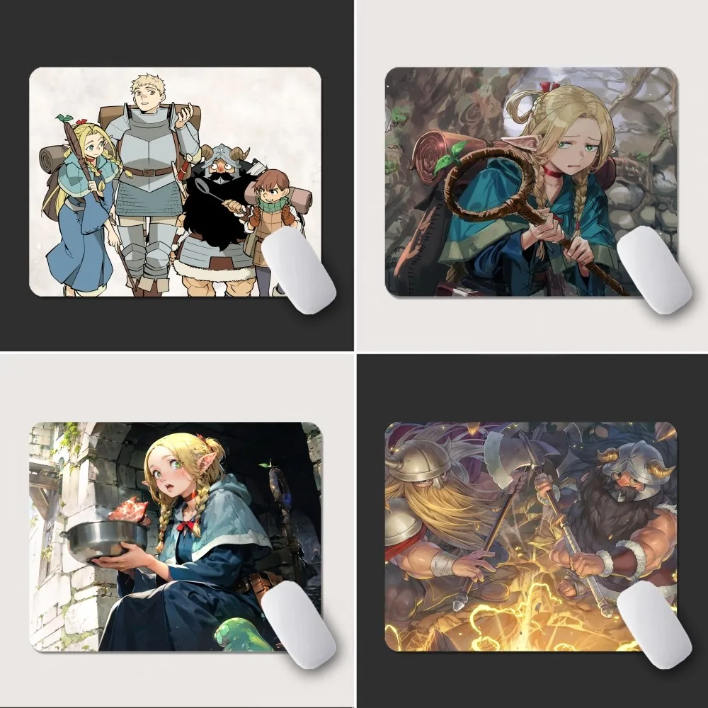 

Delicious in Dungeon Mousepad Small Office Computer Desk Mat Table Keyboard Big Mouse Pad Laptop Cushion Non-slip Deskpad Decor