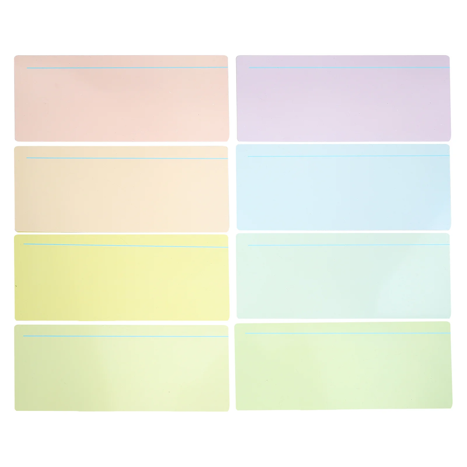 8개입 독서 스트립 가이드 하이라이트 추적 자 책갈피 페이지 마커 어린이 및 성인용 컬러 틴트 라인 PVC