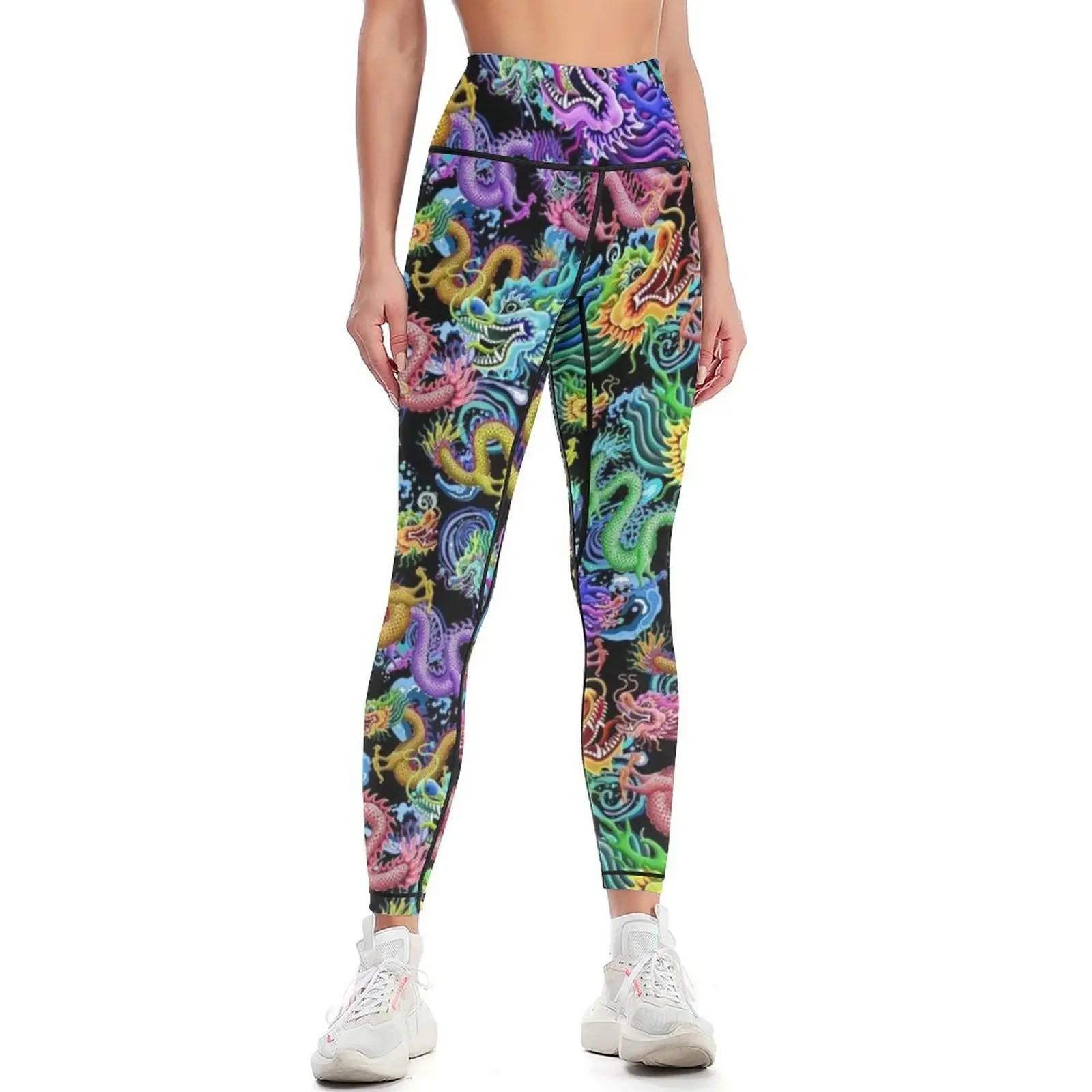 Dragon Storm Leggings exercise clothing for Women's fitness Women's sports pants gym womans Womens Leggings