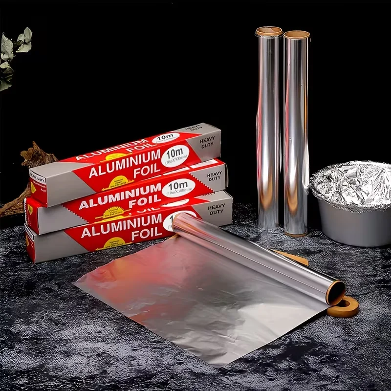 5M x 30CM Heavy Duty Aluminum Foil Roll Kitchen Aluminum Foil Baking Grilling BBQ Food Wrap Foil Roll Oven Cooking Storage