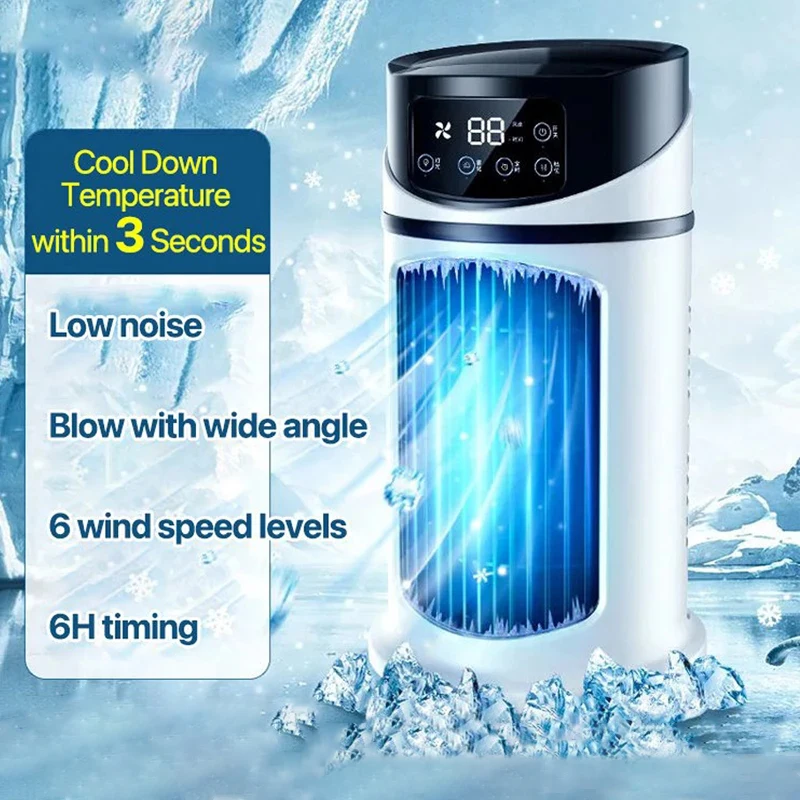 

Portable Mini Air Conditioner Air Cooler Fan Water Cooling Fan Air Conditioning Air Cooler For Office Mobile Air Conditioner