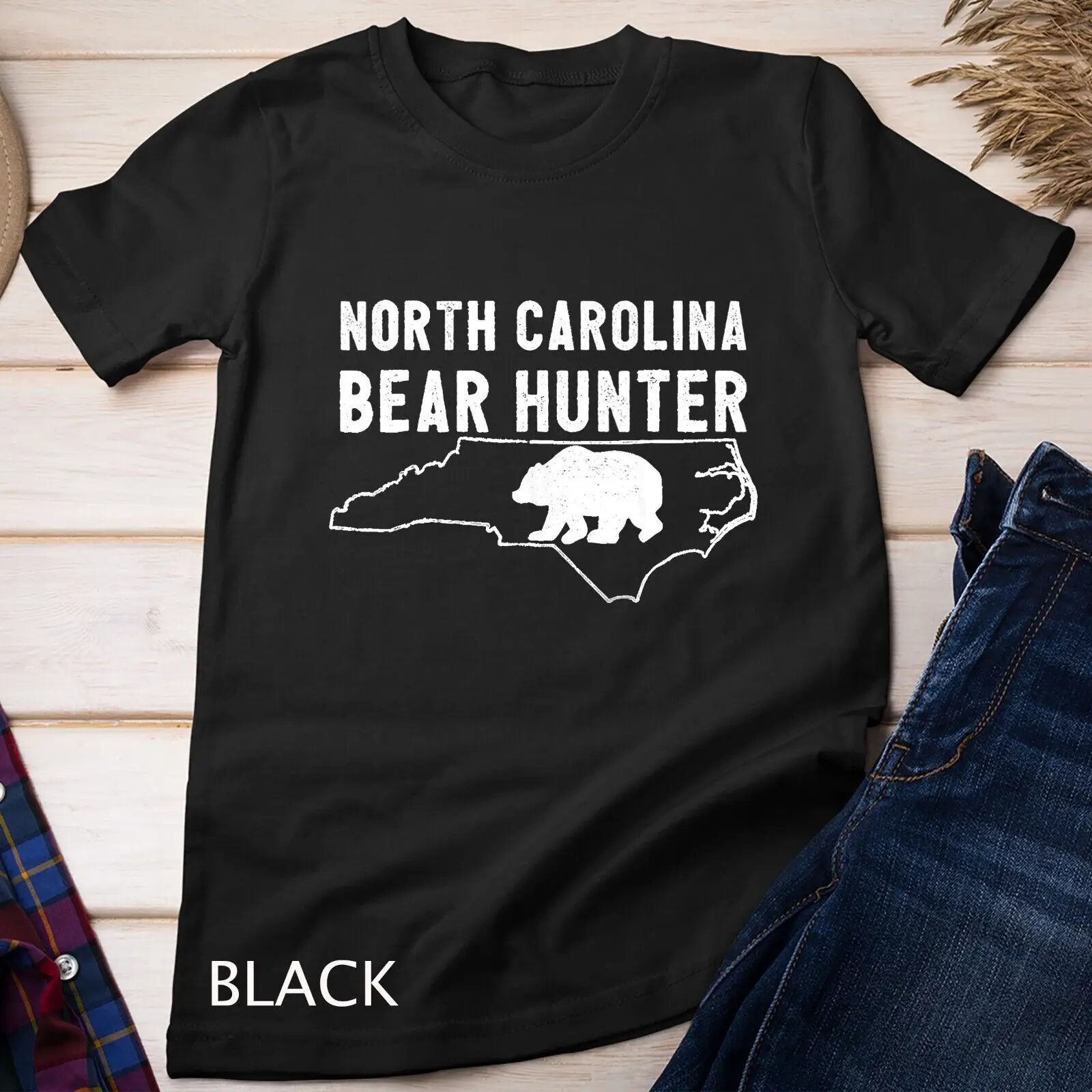 North Carolina Bear Hunter Graphic Tee Unisex T-shirt