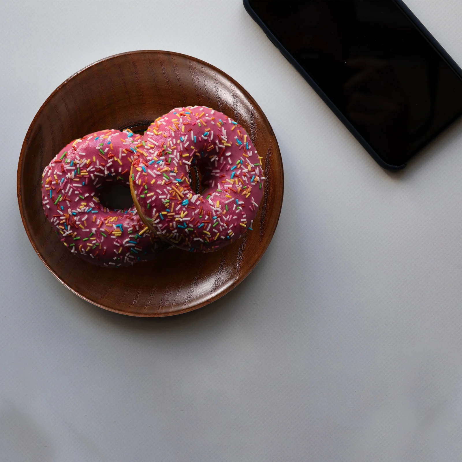 Tapete para taza de café, posavasos redondo de madera para taza de té, plato para servir aperitivos, soporte para postre, vajilla, accesorio, Idea de regalo de cocina