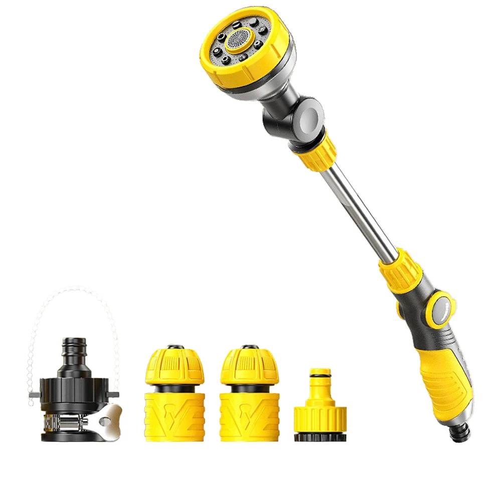 Zinc Alloy Hose Spray Boom with 10 Adjustable Spray Patterns 180 Degree Swivel and Thumb Valve for 3/4 Inch Hose Fitting