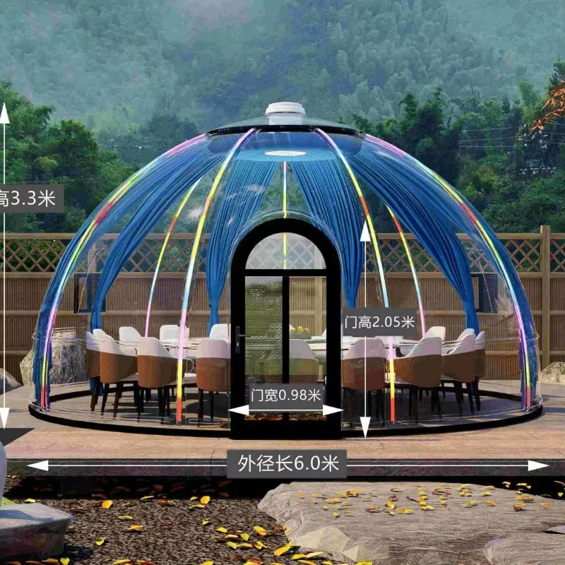 Portable Inflatable Bubble House Starry Sky Room Luxury Transparent Camping Tent Outdoor Event Dome