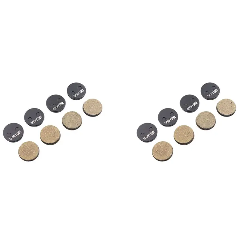 CGDS-8 Pairs Bicycle Disc Brake Pads For Aons Caliper,Diameter Is 21.5Mm Round Pads,Sport EX Class RESIN