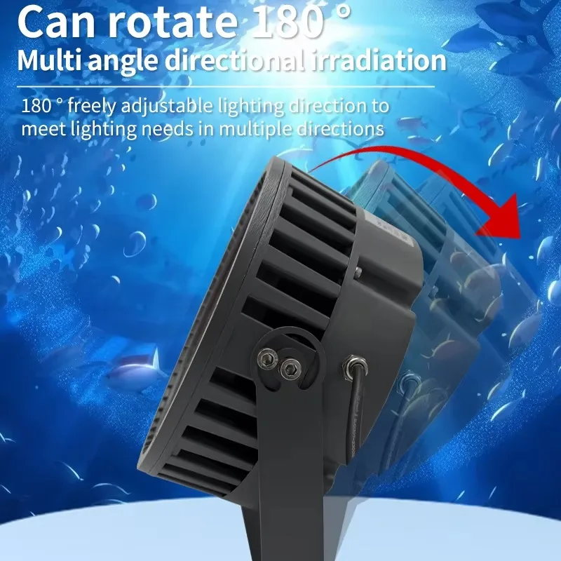 1000W e 1200W LED lula verde barco de pesca luz à prova d'água lâmpada de arco amarelo com iluminação azul para pesca noturna