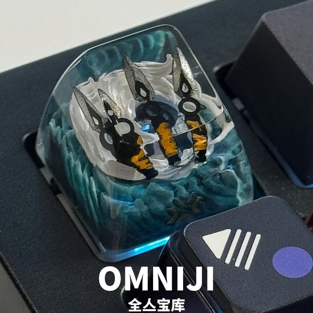 

Jett Kunai Artisan Keycap, изготовленная на заказ прозрачная смоляная крышка для клавиатуры, оригинальная игровая клавиатура для аксессуаров для механической клавиатуры