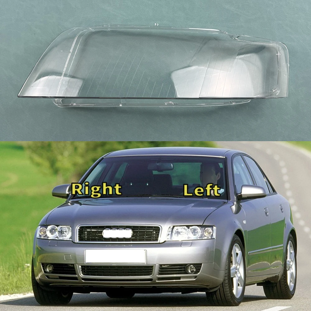 

For 2003 2004 2005 Audi A4 B6 Transparent Headlamp Cover Headlight Mask Lampshade Lamp Shell Plexiglass Replace Original Lens