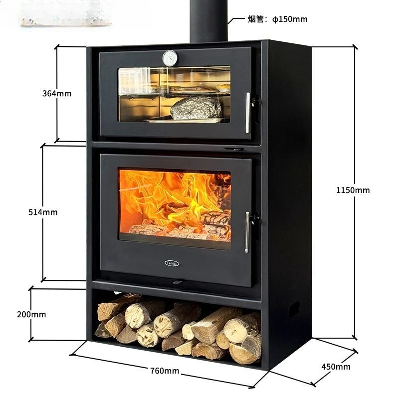 

Oven fireplace real fire firewood household heating stove villa firewood stove winter rural living