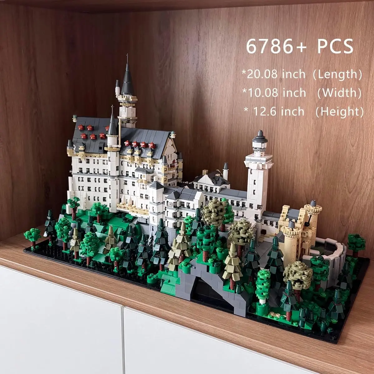 ชุดตัวต่ออาคารทะเลสาบหงส์ 6786 ชิ้น, ชุดตัวต่อสถาปัตยกรรมปราสาทยุคกลางในเมือง, ชุดแบบจำลองตัวต่ออาคารแบบโมดูลาร์, ของขวัญสำหรับผู้ใหญ่และเด็ก
