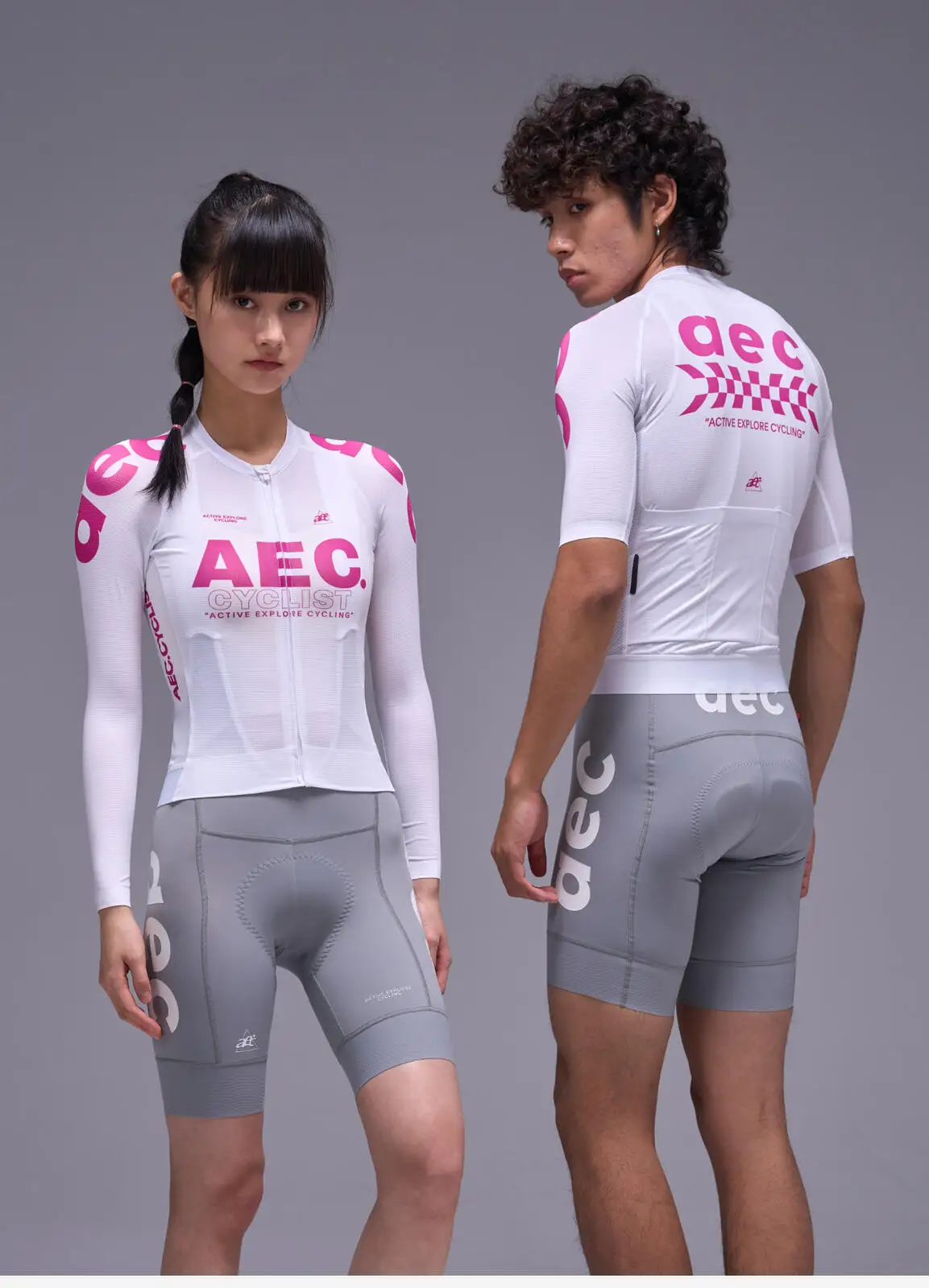 AEC Damen Langarm-Radtrikot Schnelltrocknend Herren Kurzarm-Fahrradoberteil Sommer Atmungsaktive MTB-Bekleidung FengChi Serie – Detail 14